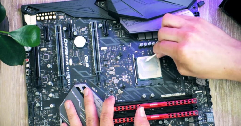 remove old thermal paste